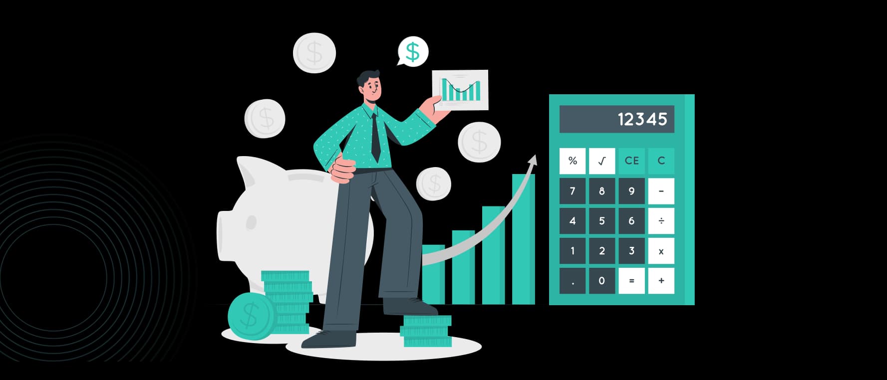 Professional team collaborating